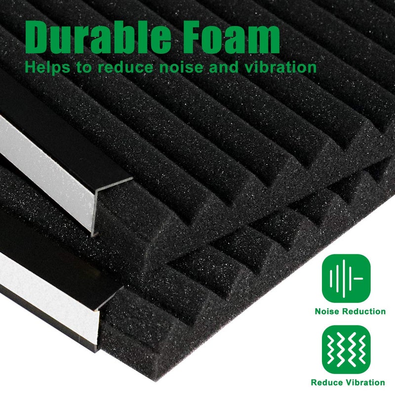 Forestchill Window Air Conditioner Insulation Foam Panels, 2 Pcs Indoor Window AC Side Foam Cover for Winter and Summer, 17 x 9 x 7/8 inch, Black - Image 4